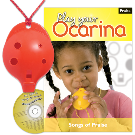 4-hole Oc with Play Your Ocarina Songs of Praise and CD