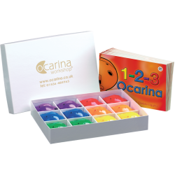 4-hole Box + 1-2-3 Ocarina Books