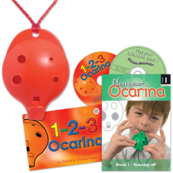 4-hole Oc with Book 1 and CD + 1-2-3 Ocarina and CD