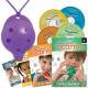 4-hole Oc with Book 1, Book 2, Carols, Songs of Praise + CDs