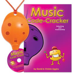 Orange 4-hole Oc with Music Code-Cracker and CD