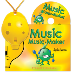 Yellow 4-hole Oc with Music Music-Maker and CD