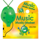 Green 4-hole Oc with Music Music-Maker and CD