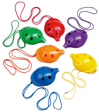 Plastic Rainbow Ocarinas Plastic Rainbow Ocarina