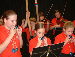 Performing Ocarina ensemble - Masquerade Ocarinas